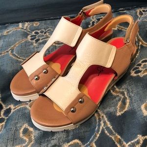 Italian leather wedges